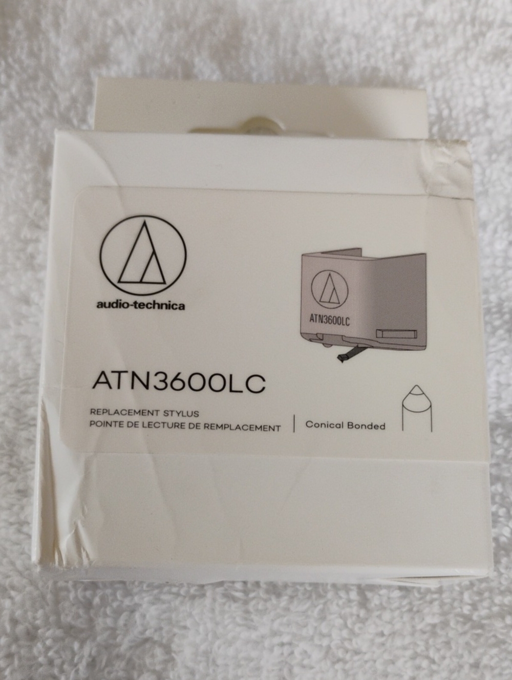 Audio Technica White and Black ATN3600LC Replacement Stylus